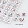 Dongzhou Crystal 10*8.8 Forma de Corazón Geométrico DIY Hecho a Mano Decoraciones para Uñas Rhinestones Diamante de Imitación 4815 Decoraciones para Uñas