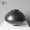 Vaso de cerâmica estilo nórdico garrafa de grés arranjo de flores retrô nostálgico feito à mão decoração de hotel B&B Zen
