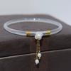 Bestia tragadora de oro calcedonia natural pulsera tintineante pulsera de ágata extremadamente delgada pequeña y exquisita pulsera de jade joyería para damas