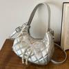 Bolso de Mano para Mujer, Bolso de Hombro Versátil y de Moda, Bolso tipo Dumpling de Color Sólido, Capacidad Grande, con Lazo, Nuevo para Primavera 2026