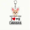 Llavero de Perro Mascota Acrílico Color Impreso En Stock Transfronterizo Regalo Pequeño Creativo