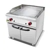 Parrilla Eléctrica Comercial Vertical con Mitad Plana y Mitad Ranurada, Horno, Parrilla para Bistec con 1/3 Ranurado, Plancha de Hierro para Calamares