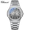Reloj para Hombre Dawn Watch Reloj de Cuarzo Simple de Moda para Negocios Correa de Acero Luminoso Resistente al Agua Calendario con Diamante Venta al por Mayor de Fábrica