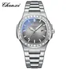 Reloj para Hombre Chenxi Simple Moda Negocios Cuarzo Correa de Acero Luminoso Resistente al Agua Calendario con Diamantes Fabricante Venta al por Mayor