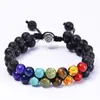 Pulsera Bohemia de Doble Capa de Piedra Natural Colorida de 6 mm para Mujer Pulsera de Árbol de la Vida con Cuentas de Piedra Natural Cristal Ónix