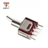 Suministro de Botón Giratorio de Dos Velocidades Ultrapequeño Rojo SMTS-102-2C2t Interruptor de Botón Especial de Alta Calidad de 5 Pines