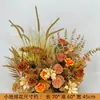 Arreglo Floral para Boda, Decoración de Escena de Boda, Camino de Flores Artificiales, Ceremonia de Entrega de Flores, Accesorios para Fotos