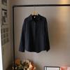 [Bi Zheng] Outono 2024 Nova Camisa Feminina Solta Casual Temperamento Redutora de Idade Mais Fácil de Combinar Top 2247