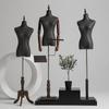 Modelo utilería femenino medio cuerpo colgador modelo de mesa traje vestido soporte de exhibición para fotos de boda modelo de maniquí para tienda de ropa