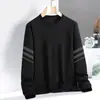 Camiseta de Manga Larga para Hombre Destacada, Estampado de Marca de Moda, Top Otoño/Invierno, Sudadera, Camiseta Interior Juvenil, Camiseta Base