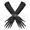 Accesorios para Mujer de los Años 1920 Spandex Satén Flocado Guantes de Charol Accesorios de Disfraz para Fiesta de Baile Transfronteriza en Stock