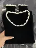 Suéter de Punto de Encaje Color Block con Cuello Cuadrado para Mujer, Top Interior Juvenil Ajustado Primavera 2026, Suéter Básico que Expone la Clavícula