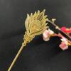 Yingyi Joyería DIY Estilo Dinastía Ming Pluma de Pavo Real Pasador de Pelo Pasador de Pluma Estilo Antiguo Accesorio para el Cabello Hanfu Materiales para Pasadores Accesorios