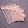 10 Bolsas de Malla con Cordón Color Champán, Bolsas para Empaquetar Regalos, Bolsas de Almacenamiento Transpirables, Bolsas para Mascarillas Faciales y Cosméticos