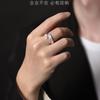 Fog Lin Moda Vintage Anillo de Grano de Martillo Marca de Moda para Hombres y Mujeres Anillo de Dedo de Alta Calidad Regalo del Año del Dragón Apertura