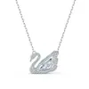 Shijia Réplica 1:1 Colar de Cisne Coração Pulsante para Mulheres Corrente de Clavícula Cisne Dinâmico Swarovski para Mulheres Fabricante Dropshipping