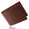 Cartera Estilo Japonés Capa Superior Piel de Vaca Cartera con Múltiples Ranuras para Tarjetas, Cartera Antirrobo de Piel Genuina, Cremallera Personalizada Ranura para Monedas Cartera para Hombre