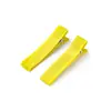 Pinza para el Cabello de Cinta de 3.5/4.7cm Cobertura Total Color Caramelo Pinza de Pato de Doble Punta Pasador Hecho a Mano DIY Accesorio para el Cabello Pinza Base Venta al por Mayor