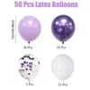 Novo Conjunto Pronto com Tema Roxo Decoração de Aniversário Cena de Festa Inauguração de Shopping Center Decoração de Casamento Venda por Atacado de Balões