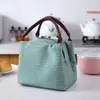 Bolsa Térmica para Lonchera, Bolsa Tote con Bolsa para Almuerzo, Bolsa Aislante para Lonchera, Bolsa Bento Estudiantil para Almuerzo, Papel de Aluminio, Suministro Directo del Fabricante