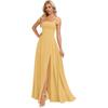 Vestido de Noche Nuevo de Verano y Otoño 2026 para Mujer de Amazon Transfronterizo, Elegante Vestido Largo con Tirante Ajustable, Vestido de Banquete