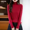 Suéter de punto acanalado sin costuras transfronterizo para mujer, jersey de otoño e invierno, venta al por mayor