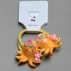 Série Oceano Conjunto Pequeno de Elásticos para Meninas e Crianças Desenho Animado de Concha Prendedor de Cabelo Fofo Princesa Bebê Faixa de Cabelo de Couro