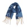 Nueva Bufanda Gruesa de Invierno con Jacquard de Letra F de Hilo Bucle para Mujer, Estilo Europeo y Americano Bufanda Gruesa con Borlas Chal Fábrica