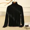 Suéter de Cachemira 100% Cachemira Pura Cuello Mock Suéter de Cachemira Lana Engrosada Holgado Manga Larga Camisa Base Tejida