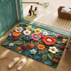 Felpudo de Felpa 3D Más Vendido Transfronterizo para Entrada de Casa, Felpudo Decorativo para Baño, Alfombra Antideslizante Absorbente de Agua, Dropshipping