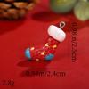 Pingente de resina Papai Noel boneco de neve pulseira DIY colar pingente acessórios de Natal fornecimento transfronteiriço