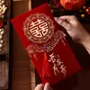 Bolsas de Regalo de Boda Nuevas 2026, Recuerdos de Compromiso, Regalos de Acompañamiento de Boda, Bolsas de Boda de Terciopelo Grueso de Alta Gama con Borla, Sobres Rojos