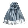 Bufanda Japonesa y Coreana para Mujer Otoño e Invierno Nueva Estilo Universitario Británico Europeo Americano Amor Estudiantil Borla Cuadros Chal para Mujer
