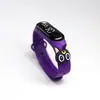 Pulsera de Control de Acceso con Cerradura Inteligente, Pulsera Inteligente IC con Pantalla LED, Pantalla de Hora, Pulsera Impermeable, Pulsera con Sensor Táctil de Dibujos Animados, Reloj