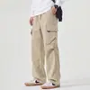 Pantalones de Trabajo Franceses para Hombre Invierno Más Terciopelo 2026 Nuevo Rectos Sueltos Seda de Hielo Pantalones Casuales para Hombre Primavera Verano Otoño