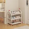 Perchero de pie, zapatero de metal, estante de almacenamiento engrosado para uso doméstico, adecuado para apartamentos de alquiler, perchero y sombrero vertical