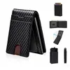 Cartera para Hombre de Gran Capacidad con Ranura para Múltiples Tarjetas Transfronteriza con Ventana para ID, Portadolares, Protección RFID, Portatarjetas Magnético