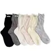 Calcetines Finos de Media Pantorrilla para Mujer de Primavera y Verano, Estilo Coreano Ins Estilo Ballet Calcetines de Algodón, Calcetines Largos Sin Costuras para Mujer