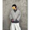 Sudadera de Empalme Falsa de Dos Piezas con Diseño de Nicho Marthenaut Primavera Suelta Casual Moda Top de Gama Alta