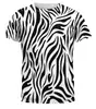 Camiseta de Manga Corta para Hombre de Moda Veraniega, Patrón de Rayas de Venta Caliente Europea y Americana, Impresión Digital 3D, Camisa de Secado Rápido