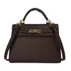 Bestseller Transfronteiriço Segunda Geração Bolsa Kelly Alta Qualidade Couro Genuíno Bolsa Feminina Mini Bolsa de Mão Bolsa de Ombro para o Trabalho Bolsa de Ombro Único