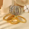 Pulseira Elástica de Venda Quente Transfronteiriça Europeia e Americana Ins Celebridade da Internet Personalizada Moda Simples High-end Pulseira de Aço Inoxidável