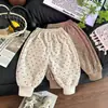 Nuevos Pantalones de Otoño para Niños Estilo Coreano Ropa Infantil Bebé Lunares Pantalones Casuales Pantalones Largos para Niñas Pantalones Largos de Primavera para Bebé