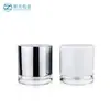 Cosméticos en Stock Tarro de Crema Plateado de Alta Capacidad 50g Vidrio Sellado Mascarilla Crema para Ojos Botella Vacía Botella de Subempaque al por Mayor