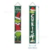 Temu Gran Venta Serie de Banderas Dobles Navideñas Impresión de Alta Definición Papá Noel Muñeco de Nieve Banderín Decorativo para Pasillo