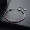 Estilo europeo y americano, pulsera de acero de titanio transfronteriza que no se decolora, ajustable, con un tacto lujoso y de alta gama, adecuada tanto para hombres como para mujeres, un accesorio moderno y versátil