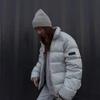 Moderna Tela Impermeable de Alta Gama Jacquard Integral Plumón de Pato Blanco Cuello Alto Chaqueta de Plumón 2025 Invierno Nueva Ropa Exterior para Hombre