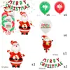 Decoração de Natal Adereços para Fotos Brinquedos Balões 3D Tridimensional Papai Noel em Pé Rena Desenho Animado Balões de Folha de Alumínio