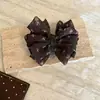 Pinza de plátano con lazo floral estilo francés para mujer, pinza para el pelo de tamaño grande, accesorio para el cabello de alta gama, adorno para el cabello elegante, pinza de tiburón estilo coreano