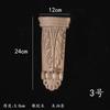 Viga de Madera Maciza Columna de Soporte Cabeza de Madera Tallada Cabeza de Truco Cabeza de Puerta de Gabinete Flor Chinoiserie Cabeza de Columna Romana Cabeza de Sombrero Europeo Flor